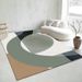 Living Room Rug Large Size Gorgeous Gold Frame Design Bedroom Rug Plush Thickened Machine Washable Thickened Underlay Interior Decorative Rug_maomaolike.com