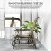 Outdoor Glider Chair Patio Glider Swing Chair With Mesh Seat, Steel Frame For Backyard, Garden, Porch, Light Mixed Brown_maomaolike.com