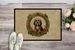 Tibetan Terrier Christmas Flowers Doormat Front Door Mat Indoor Outdoor Rugs For Entryway, Non Slip Washable Low Pile, 24H X 36W_maomaolike.com