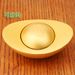 Brass Creative Ornament Festival Gift Gold Foot Stress Relief Handheld Piece Rotating Ingot Craft_maomaolike.com