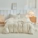 Quilt Cover Three Piece Set Cut Flower Tufted Duvet Cover Full Size For Bedding_maomaolike.com