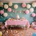 18Pcs Warm Tone Tissue Paper Pom Poms, Hanging Ornaments For Wedding, Birthday, Graduation, Perfect Party Decor & Gifts._maomaolike.com