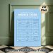 International Morse Code Painting Poster, Clear Light-blue Reference Chart Poster, Educational Reference For Learning Morse Code, Suitable For Home_maomaolike.com