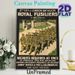 Royal Fusiliers Military Recruitment Painting Poster, Vintage Retro Soldier Marching Scene Poster, Historic Military Artwork Ideal For Home Study_maomaolike.com