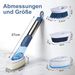 Refillable Kitchen Soap Dispenser Dish With 4 Replacement Heads, Multifunctional Long Handle Scrub Brush_maomaolike.com