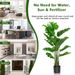 5 Feet Artificial Tree Monstera Deliciosa Plant For Home Indoor And Outdoor_maomaolike.com