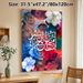 Islamic Calligraphy Painting Poster, Vibrant Floral Mixed-media Style Poster, Cultural Artistic Decor Ideal For Home, Prayer Space And Living Room_maomaolike.com