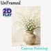Lily Of The Valley Floral Still Life Painting Poster, Soft-hued Textured Oil Painting Style Poster, Elegant Calming Decor Ideal For Living Room_maomaolike.com