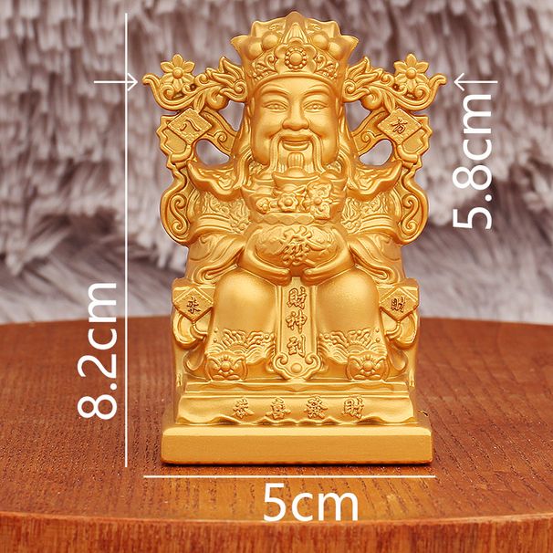 Gold-plated God Of Wealth Buddha Statue For Altar, Home, Living Room, Shop, Office, Housewarming, Front Desk, Wealth-gathering Orn_maomaolike.com