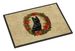 German Spitz Christmas Flowers Doormat Front Door Mat Indoor Outdoor Rugs For Entryway, Non Slip Washable Low Pile, 24H X 36W_maomaolike.com