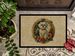 Maltese Christmas Flowers Doormat Front Door Mat Indoor Outdoor Rugs For Entryway, Non Slip Washable Low Pile, 24H X 36W_maomaolike.com