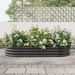 Raised Garden Bed Outdoor, Oval Large Metal Raised Planter Bed For For Plants, Vegetables, And Flowers - Black_maomaolike.com
