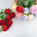 Rose Flower Wholesale Single Silk Velvet Fabric Wedding Home Valentine's Day Decoration Waterfall Fake Artificial Red_maomaolike.com