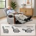 Power Lift Recliner Chair For Elderly, Recliner Chair With Massage & Heat, Electric Leather Lift Recliner Chair For Living Room With Side Pocket, Gray_maomaolike.com