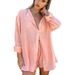 Women's Clothing sexy two-piece suit for women beach sunscreen shirt shorts suit_maomaolike.com