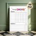 Weekly Chore Chart Painting Poster, Vibrant Star-adorned Chore Schedule Poster, Functional Planner To Organize Daily & Weekly Household Tasks_maomaolike.com