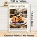 French Crêpes Painting Poster, Vintage Parisian Café Style Illustrated Poster, Appetizing Berry-topped Crêpes Design, Ideal For Kitchen And Dining_maomaolike.com