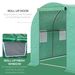 15' X 7' X 6.5' Walk-in Tunnel Hoop Greenhouse, Green House For Outside With PE Cover, Steel Frame, Roll-Up Zipper Door & Windows For Flowers, Vegetables, Tropical Plants, Green_maomaolike.com