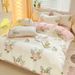 100% Printed AB Version Fresh Style Pure Cotton Student Dormitory Four-Piece Bedding Set Machine Washable Manufacturer Wholesale_maomaolike.com