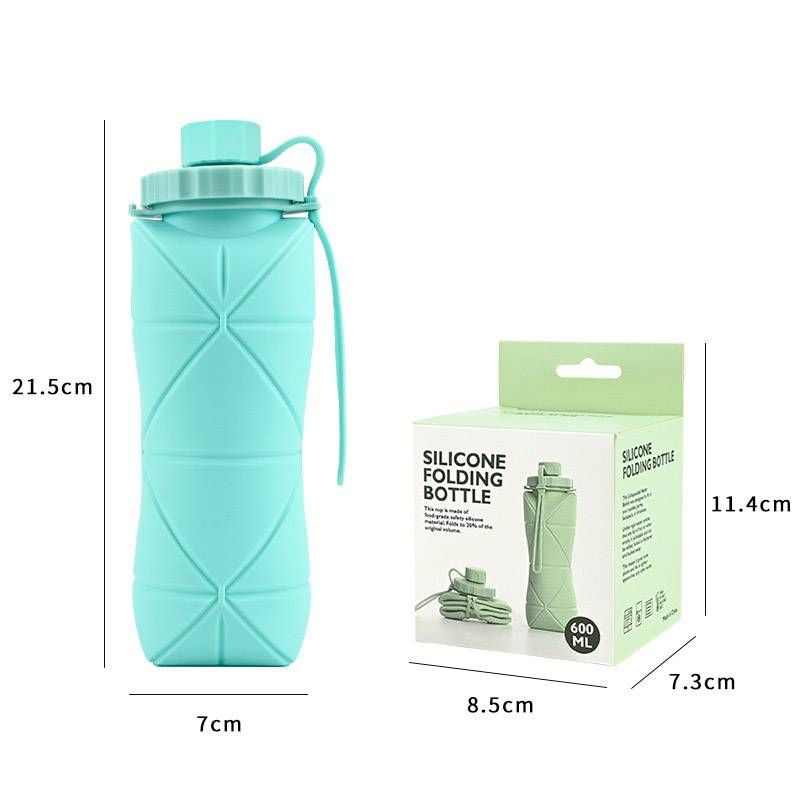 Silicone Mug Outdoor Portable Silicone Water Bottle Cup High Temperature Resistant Sports Water Bottle_maomaolike.com