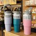 Large-capacity 304 Stainless Steel Insulated Cup, Vacuum With Straw, Portable Ice Cup, Outdoor Car Cup_maomaolike.com