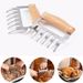 Barbecue Fork Chicken Shredded Wooden Handle Anti-skid Creative Kitchen Fork_maomaolike.com