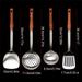 4PCS Wooden Handle Stainless Steel Cookware Set Kitchen Cooking Utensils Set_maomaolike.com