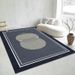 Living Room Rug Large Size Gorgeous Gold Frame Design Bedroom Rug Plush Thickened Machine Washable Thickened Underlay Interior Decorative Rug_maomaolike.com