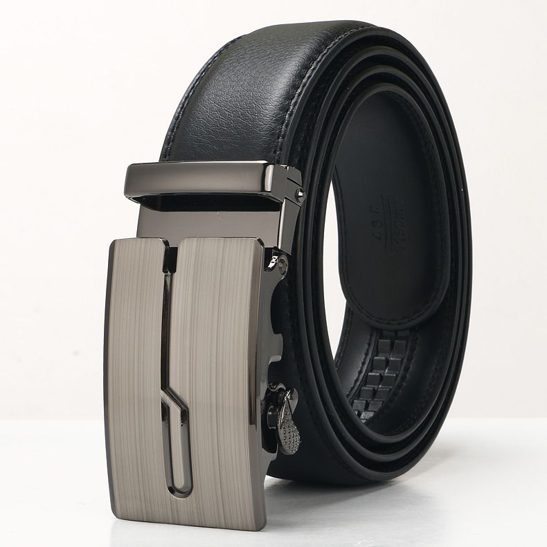 HOT 3.5cm New Men's Leather Alloy Automatic Buckle Business Leisure Youth Middle-aged and Elderly Designer Belt for Men_maomaolike.com