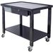 Transmission Teardown Work Station 1/2 Ton Capacity Sloping Drain Table Locking Drawer Removable Drain Basin Full-Width Lower Shelf Four 4-Inch Caster Wheels Black_maomaolike.com