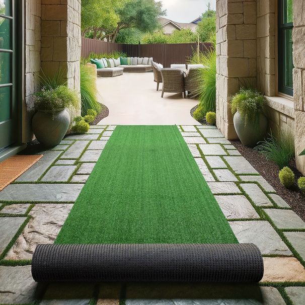 3 X 16FT 0.8 "artificial Turf With Drainage Holes - Perfect For Pet Friendly Garden Landscapes, Indoor/outdoor Use_maomaolike.com