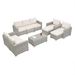 10 Piece PE Rattan Patio Furniture Set, Sectional Sofa Set, Outdoor Patio Furniture Set With Cushions & Tempered Glass Coffee Table_maomaolike.com