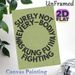 Kung Fu Quote Painting Poster, Vintage Distressed Light Green With Bold Curved Typography Poster, Nostalgic Song-inspired Decor Ideal For Home, Gym Or_maomaolike.com