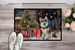 Alaskan Klee Kai Cozy Christmas Doormat Front Door Mat Indoor Outdoor Rugs For Entryway, Non Slip Washable Low Pile, 24H X 36W_maomaolike.com