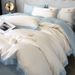 Simple Ice Silk Summer Bedding Set, Cool Smooth Four-Piece Bed Linen, Optional Three-Piece Kit Suitable For Student Dorm Bedroom Daily Sleep
_maomaolike.com