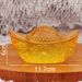 Glass Dragon Pattern Ingot Living Room Desktop Treasure Bowl Yellow Crystal Decorative Ornament Store Housewarming Opening Gift_maomaolike.com