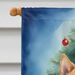 Finnish Spitz Christmas Reindeer House Flag Large Porch Sleeve Pole Decorative Outside Yard Banner Artwork Wall Hanging, Polyester, House Size, Multicolor_maomaolike.com