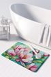 Louisiana Magnolias In Watercolor Memory Foam Kitchen Mat Machine Washable Anti-Fatigue Mat Cushion Comfort Bath Mat Or Kitchen Rug_maomaolike.com