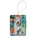 Old English Sheepdog Christmas Porcelain Ornament Christmas Tree Hanging Decorations For Home Christmas Holiday, Rectangle, Gift, Multicolor_maomaolike.com