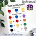 Color Mixing Chart Painting Poster, Clear Minimalist Color Guide Poster, Practical Color-mixing Reference Ideal For Art Studio, Home Workspace_maomaolike.com