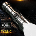 Super Bright High-Intensity Flashlight Portable Rechargeable Outdoor Zoom Long-Range Spotlight LED Light_maomaolike.com