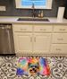Yorkshire Terrier Hippie Dawg Memory Foam Kitchen Mat Machine Washable Anti-Fatigue Mat Cushion Comfort Bath Mat Or Kitchen Rug_maomaolike.com
