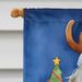 Bearded Collie Christmas Reindeer House Flag Large Porch Sleeve Pole Decorative Outside Yard Banner Artwork Wall Hanging, Polyester, House Size, Multicolor_maomaolike.com