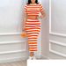 Women's Clothing Striped slim-fit suit dress_maomaolike.com