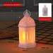 Vintage Hexagonal Lantern With LED Flame Light - Decorative Christmas Candle Holder For Home, Party & Holiday Decor_maomaolike.com