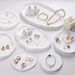 Gypsum Jewelry Display Tray Jewelry Holder Organizer Storage Irregular Disk Plate Ring Bracelet Necklace Jewelry Decoration_maomaolike.com