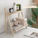 No-Installation Simple INS Wooden Double-Layer Desktop Folding Storage Rack Dormitory Bedroom Desk Organizer_maomaolike.com