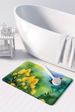 Kentucky Goldenrod In Watercolor Memory Foam Kitchen Mat Machine Washable Anti-Fatigue Mat Cushion Comfort Bath Mat Or Kitchen Rug_maomaolike.com