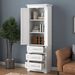 Tall Storage Cabinet With Three Drawers For Bathroom/Office_maomaolike.com