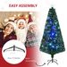 6' Tall Douglas Fir Pre-Lit Artificial Christmas Tree With Realistic Branches, 24 Multi-Color LED Lights, Fiber Optics And 230 Tips_maomaolike.com